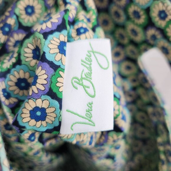 Vera Bradley Blue Rhapsody Quilted Holiday Tote handbag with 14.5" Strap - Picture 7 of 12